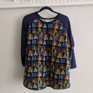 LuLaRoe "Disney villan" baseball tee "Randy" 3x